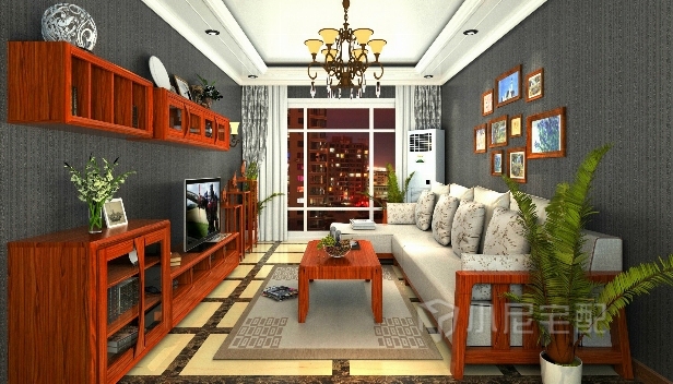 90㎡/兩室兩廳一衛(wèi)/混搭