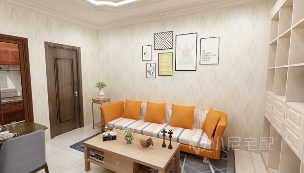 46.1㎡/兩室一廳兩衛(wèi)/簡(jiǎn)約