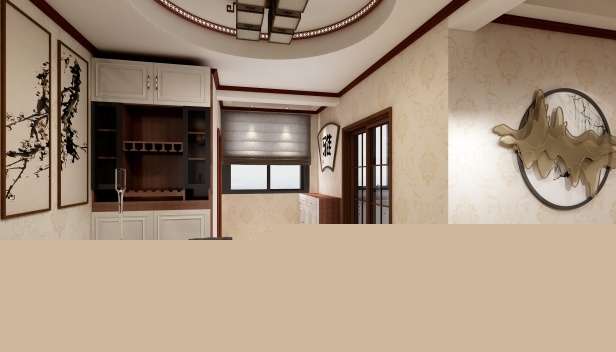 99㎡/三室兩廳一衛(wèi)/中式