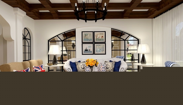 150㎡/三室兩廳兩衛(wèi)/地中海