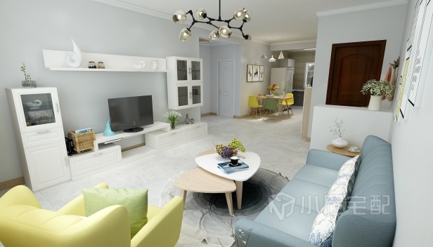 85㎡/兩室一廳一衛(wèi)/現(xiàn)代