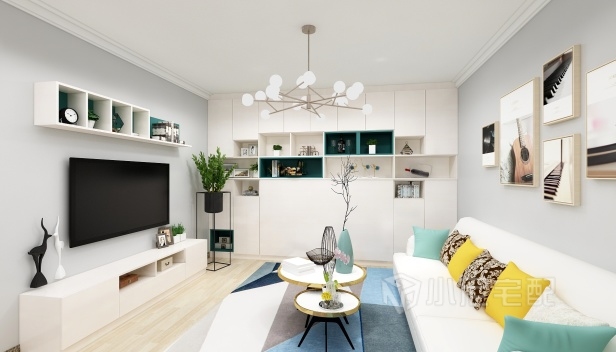 84㎡/兩室一廳一衛(wèi)/現(xiàn)代