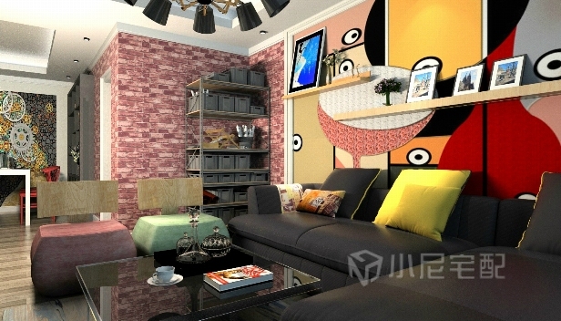 96.34㎡/兩室一廳一衛(wèi)/現(xiàn)代