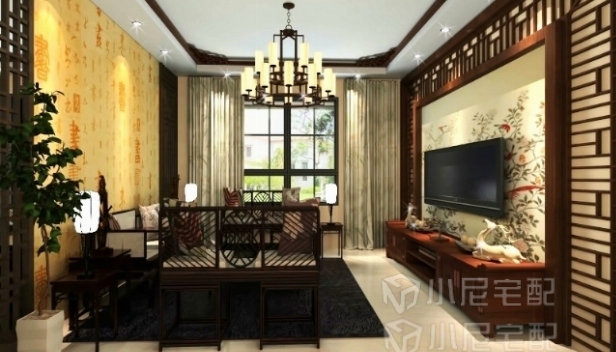 90㎡/兩室兩廳一衛(wèi)/中式