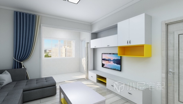 92㎡/兩室兩廳一衛(wèi)/簡約