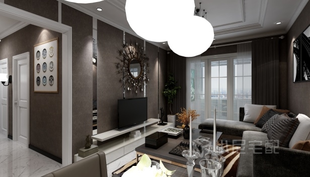 54㎡/兩室一廳一衛(wèi)/現(xiàn)代