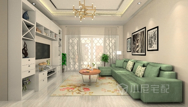 110㎡/三室兩廳兩衛(wèi)/現(xiàn)代